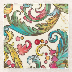 Posavasos De Vidrio Patrón florentino italiano