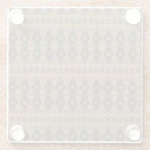 Posavasos De Vidrio Patrón geométrico de Habesha Tibeb