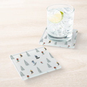 Posavasos De Vidrio Patrón inversor