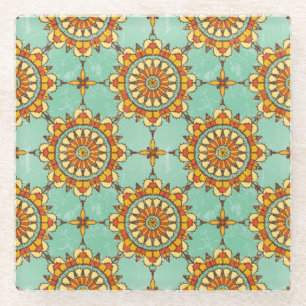 Posavasos De Vidrio Patrón ornamental