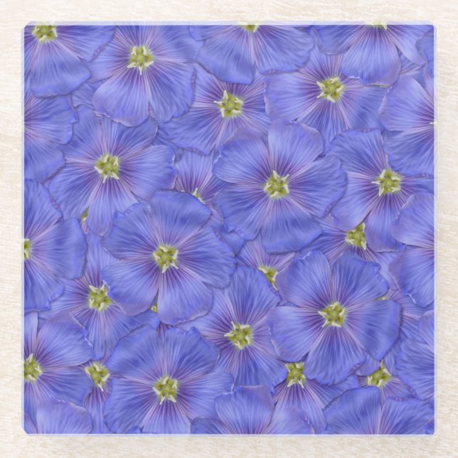 Posavasos De Vidrio Patrón sin foco azul (Anverso)