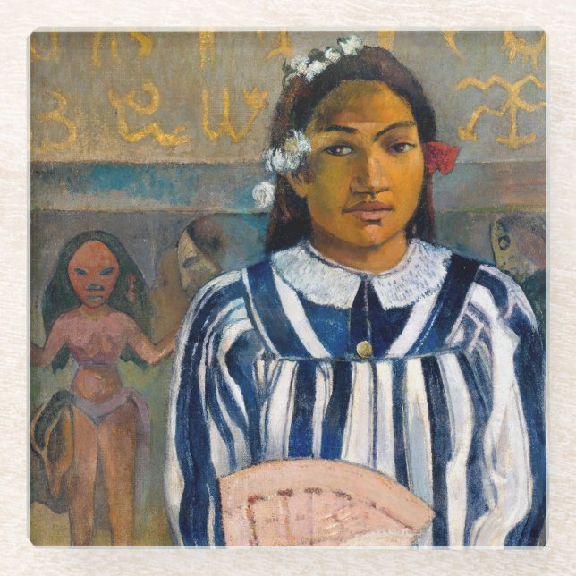 Posavasos De Vidrio Paul Gauguin - Los antepasados de Tehamana (Anverso)