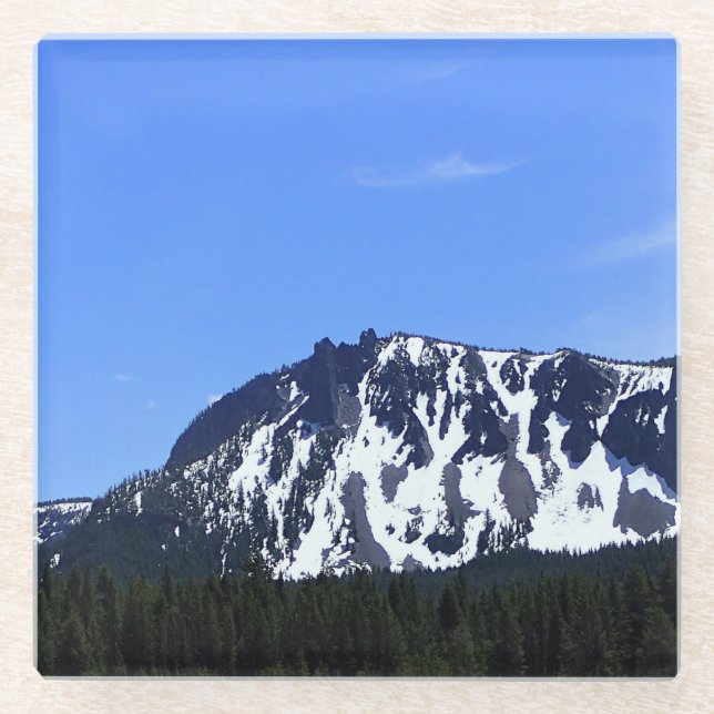 Posavasos De Vidrio Paulina Peak, Oregón (Anverso)