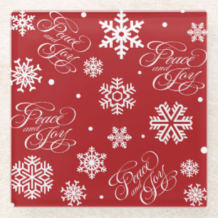 Posavasos De Vidrio Paz y alegría