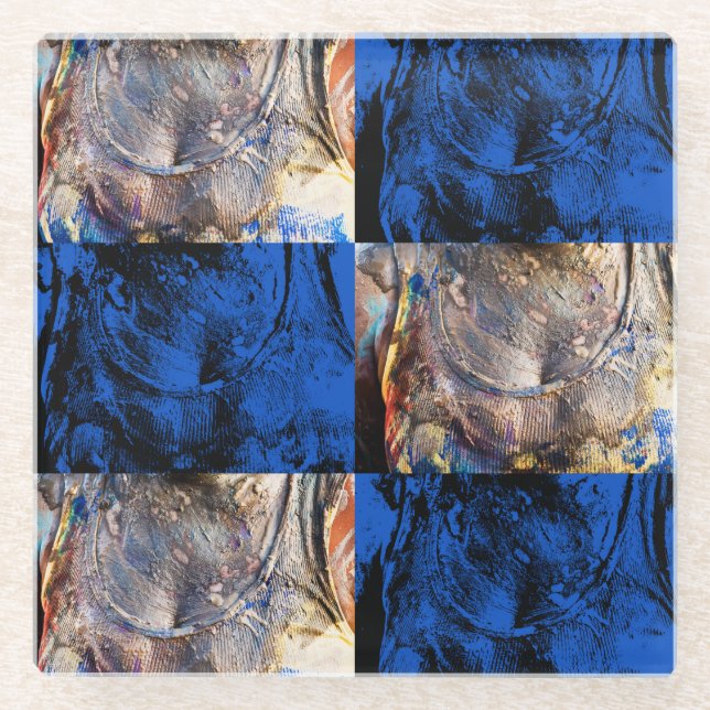 Posavasos De Vidrio pecho de carnaval (Anverso)