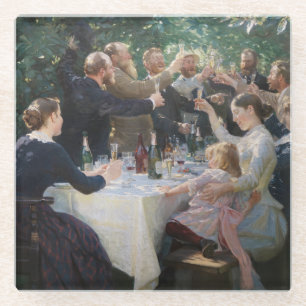 Posavasos De Vidrio Peder Severin Kroyer - ¡Hip, Hip, Hurra!