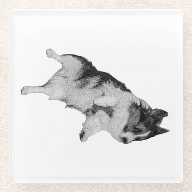 Posavasos De Vidrio Pequeña paz (Anverso)