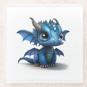 Posavasos De Vidrio Pequeño Dragón