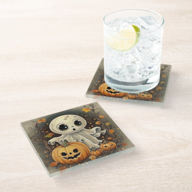 Posavasos De Vidrio Pequeño fantasma 2 (Angular)