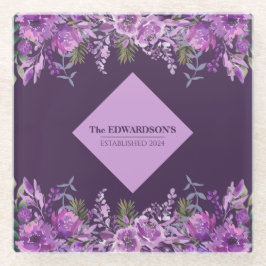 Posavasos De Vidrio Perfección del ciruelo: Glamour del jardín