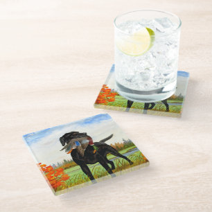 Posavasos De Vidrio Perro de caza