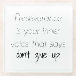 Posavasos De Vidrio Perseverancia de la escoria de vidrio