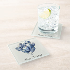 Posavasos De Vidrio Personalizable Delft Blue Balloons
