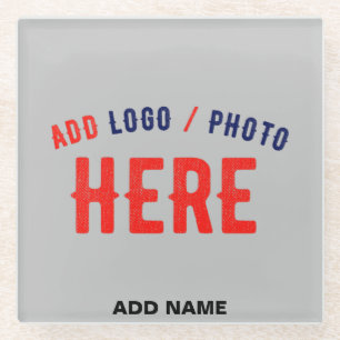 POSAVASOS DE VIDRIO PERSONALIZABLE MODERNO ELEGANTE ASH VERIFICADO MAR