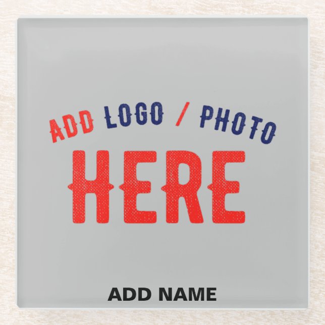 POSAVASOS DE VIDRIO PERSONALIZABLE MODERNO ELEGANTE ASH VERIFICADO MAR (Anverso)