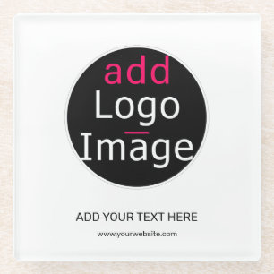 Posavasos De Vidrio Personalizable profesional moderno blanco