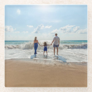 Posavasos De Vidrio Personalizado de doble cara personalizada