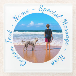 Posavasos De Vidrio Personalizado de la montaña rusa de vidrio fotográ