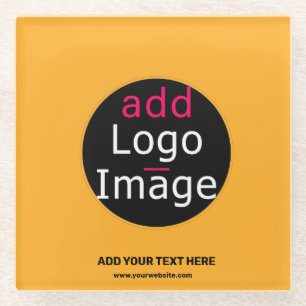 Posavasos De Vidrio Personalizado de negocios moderno Macaroni & Chees