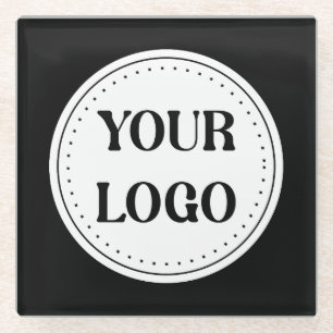 Posavasos De Vidrio Personalizado, elegante, moderno y mínimo