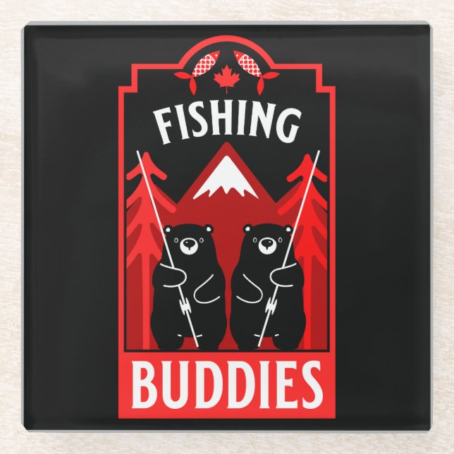 Posavasos De Vidrio Pesca Canadiense Para Los Buques (Anverso)