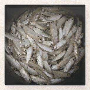 Posavasos De Vidrio Pescado en un balde