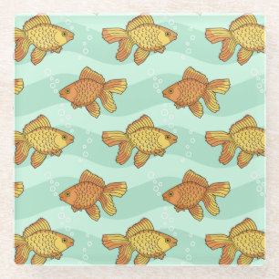 Posavasos De Vidrio Pescado-modelo