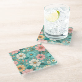 Posavasos De Vidrio Pétalos de Pastel