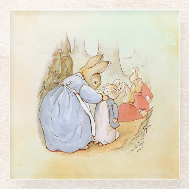 Posavasos De Vidrio Peter Rabbit (mamá) (Anverso)