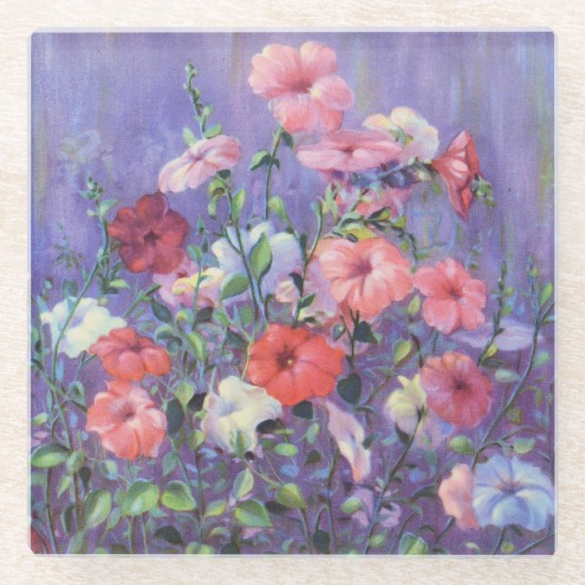 Posavasos De Vidrio Petunia de Cargill, 1937 (Anverso)