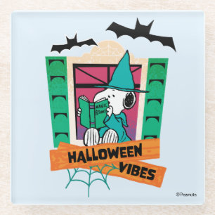 Posavasos De Vidrio Pez Snoopy Pociones Mágicas Halloween