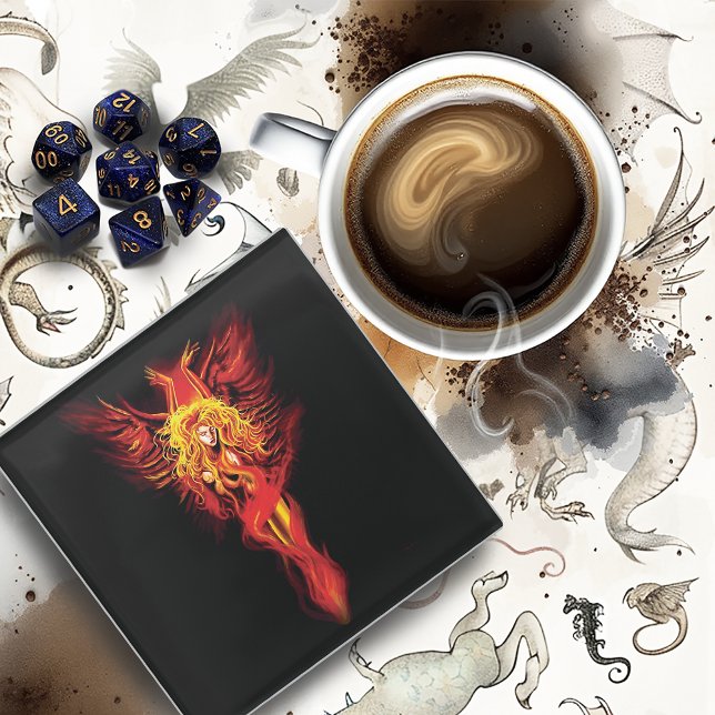 Posavasos De Vidrio Phoenix Woman (Subido por el creador)