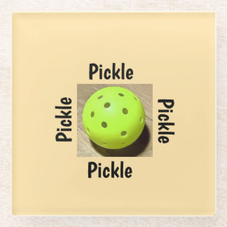 Posavasos De Vidrio Pickleball