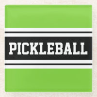 PICKLEBALL Bright Lime Black White Carreras Strips