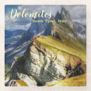 Posavasos De Vidrio Pictureses Dolomitas Tirol del Sur Italia