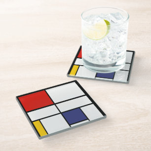 Posavasos De Vidrio Piet Mondrian, Composición C