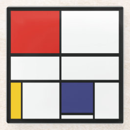 Posavasos De Vidrio Piet Mondrian, Composición C