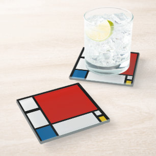 Posavasos De Vidrio Piet Mondrian, Composición ii