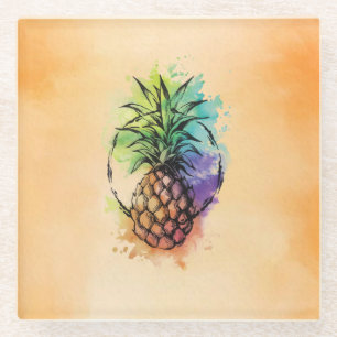 Posavasos De Vidrio Piña
