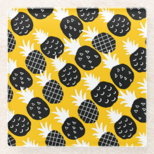 Posavasos De Vidrio Piña negra