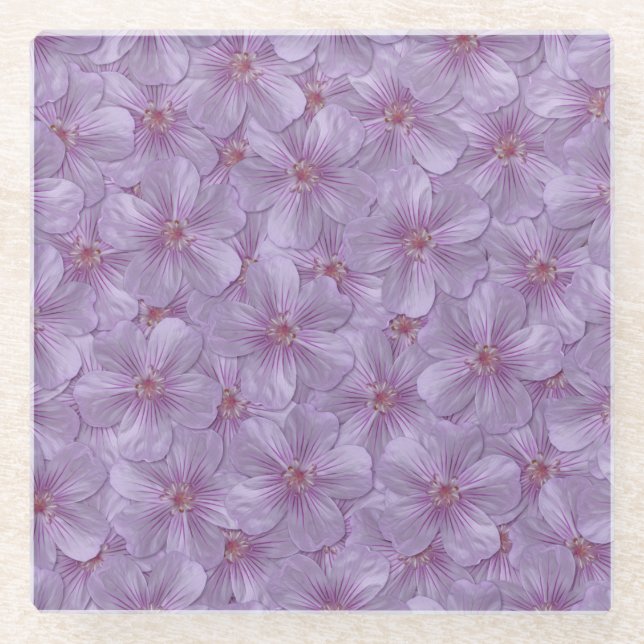 Posavasos De Vidrio Pineywoods Geranium Seamless Pattern (Anverso)