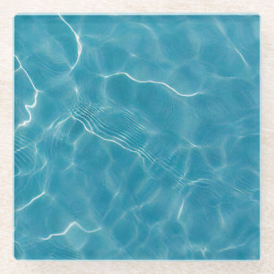 Posavasos De Vidrio Pintura al óleo de superficie de agua (estilo 2)