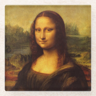 Posavasos De Vidrio Pintura Bella Artes Leonardo Da Vinci Mona Lisa