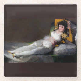 Posavasos De Vidrio Pintura de Goya - La Maja Vestida
