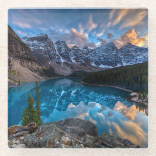 Posavasos De Vidrio Pintura en la moraine