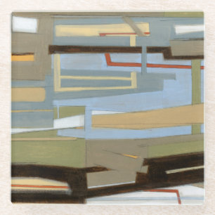 Posavasos De Vidrio Pintura moderna de libre expresión de Norman Wyatt