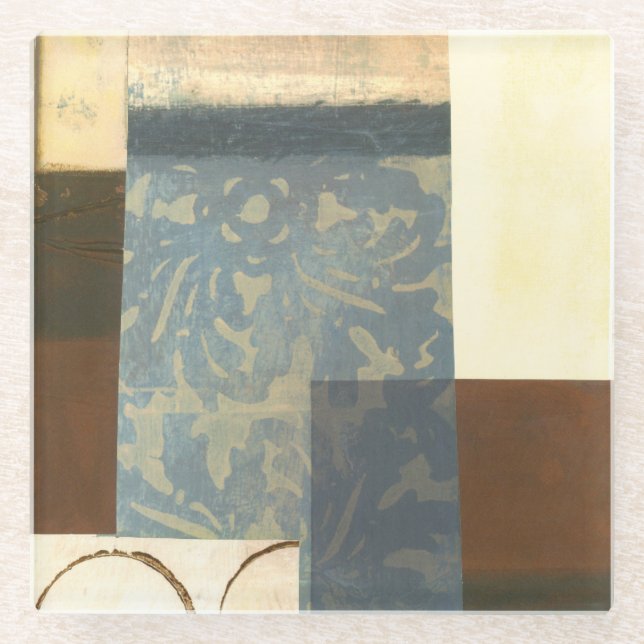 Posavasos De Vidrio Pintura moderna de panel (Anverso)