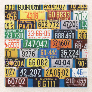 Posavasos De Vidrio Placas de H. Wilson Smith