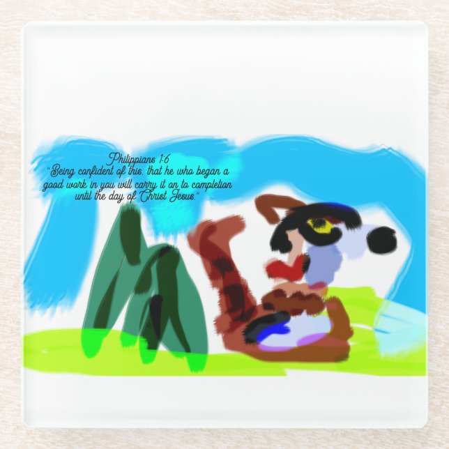 Posavasos De Vidrio plan de jesus  (Anverso)