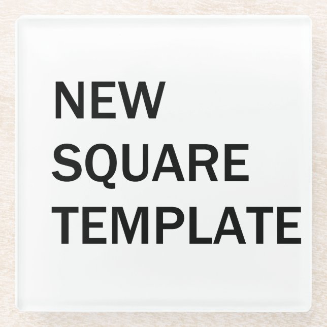 Posavasos De Vidrio Plantilla de escayola de vidrio (Anverso)